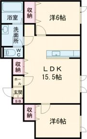 樹華Ⅱの間取り画像