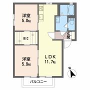 ひまわり Aの間取り画像