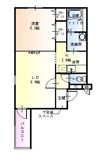 フジパレス皐?WESTの間取り画像