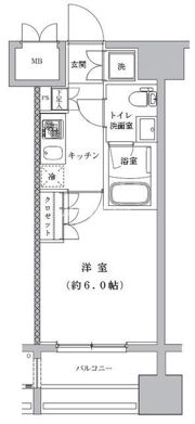 ライジングプレイス川崎の間取り画像