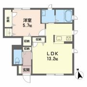 グランマスト杉井流Ⅱ A棟の間取り画像