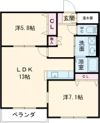 アリビオ22TAMURAの間取り画像