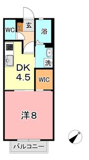 プリムヴェール福島 Bの間取り画像