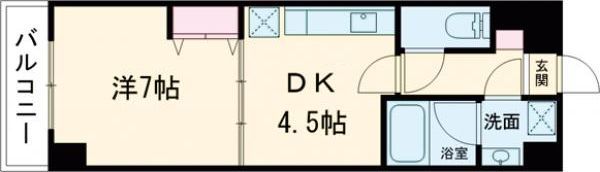 太陽プラザ南草津駅前の間取り画像