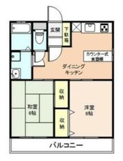 ハイリーコーエツBの間取り画像