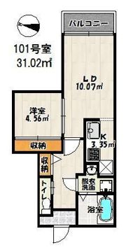 バーンメアオ シカリオンの間取り画像