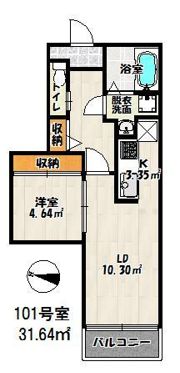 バーンメアオ パトナムの間取り画像