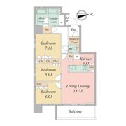 ブランシエスタ上本町の間取り画像