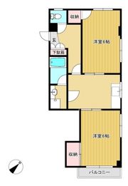 コーポアロフィⅡの間取り画像