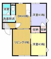 フローラルハイツDの間取り画像