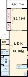 Ciel Court?真南の間取り画像