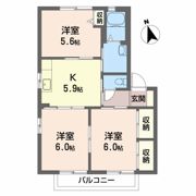 ウッディコート成美 D棟の間取り画像