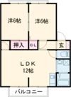 サンビレッジ鈴鹿 Cの間取り画像