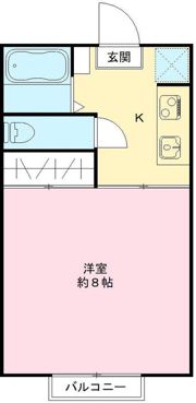 コーポ来夢Cの間取り画像
