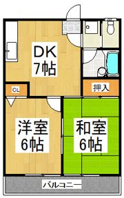 プラムハイツの間取り画像