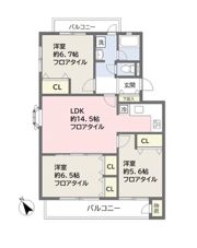 松戸セントラルコートの間取り画像
