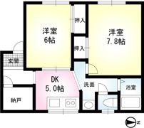コーポK－1の間取り画像
