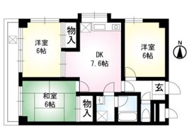 西武マンションの間取り画像