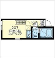 ユナイト根岸パステルナークの間取り画像