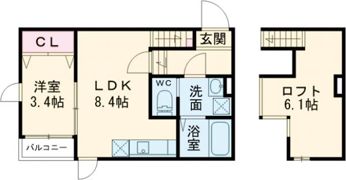 Estrella水ケ江の間取り画像