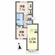 シャーメゾンサンフォレスト B棟の間取り画像