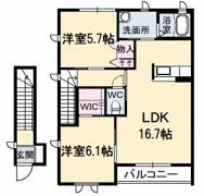 シャーメゾン A棟の間取り画像