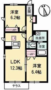 シャーメゾンAYA I番館の間取り画像
