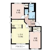 カーサティダー Bの間取り画像