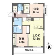 シャーメゾン丸井Bの間取り画像