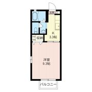 睦ハイツ Bの間取り画像