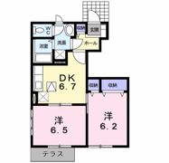 アンソレイエ A棟の間取り画像