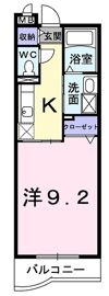 エコー ウエストの間取り画像
