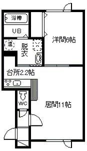 ティアラⅡの間取り画像