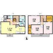柚垣様戸建借家Ⅲ Cの間取り画像