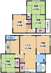 矢橋町貸家の間取り画像