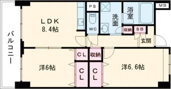 ミレニアム須崎の間取り画像