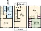 上笠4丁目貸家の間取り画像