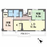 クレールI・Kの間取り画像