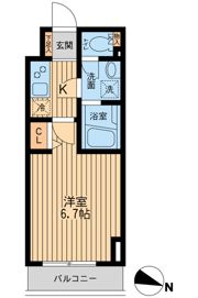 HF関内レジデンスの間取り画像