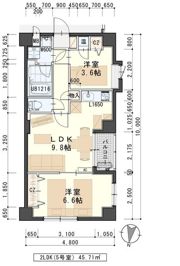 エクセレントパーク北山の間取り画像