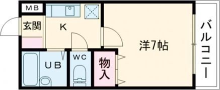 アーバンハイツ竹の内の間取り画像