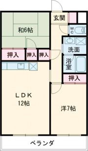 ファミール皆春の間取り画像