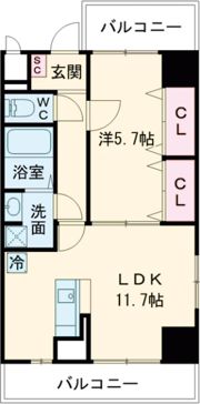 Mondo FujiⅢの間取り画像