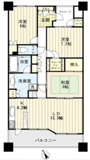リッツレジデンシャルの間取り画像