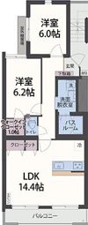 アンソレイエ祇園原の間取り画像