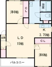 グランデ17の間取り画像