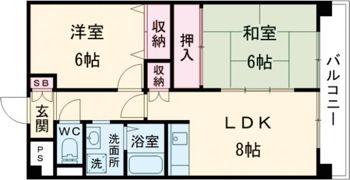 フレグランス大日の間取り画像