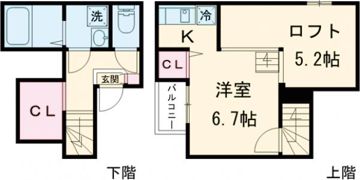 ADC津福セレーノの間取り画像