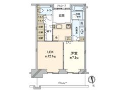 グラングリーン大阪THE NORTH RESIDENCEの間取り画像