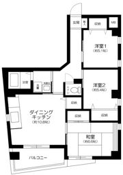 ソシエ長崎第二の間取り画像